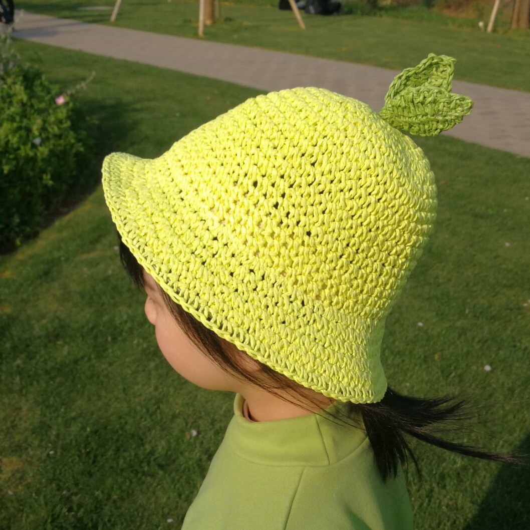 2020韩版夏季新款手编草帽时尚可爱儿童潮帽子百搭出行防晒遮阳帽