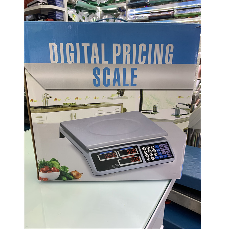 Foreign Trade English Version Electronic Pricing Scale Electronic Platform Scale Electronic Scale Fruit and Vegetable Kitchen Scale 30kg/40kg