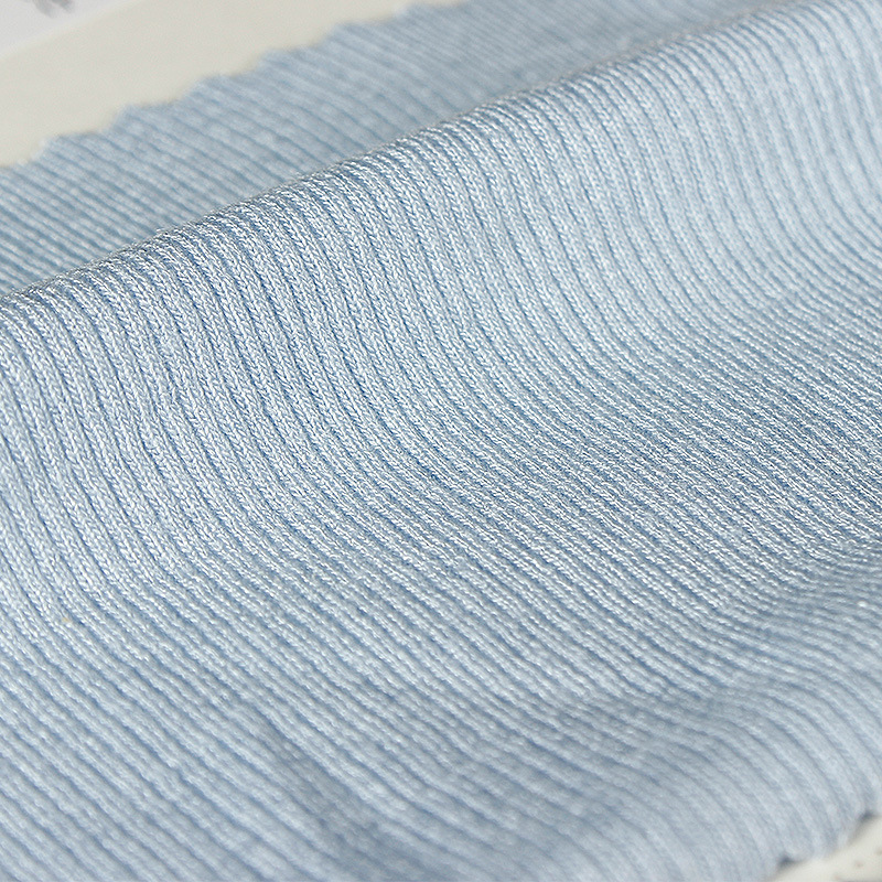 现货2x1法国细螺纹针织布人棉氨纶罗纹布单面抓毛面料t恤服装面料