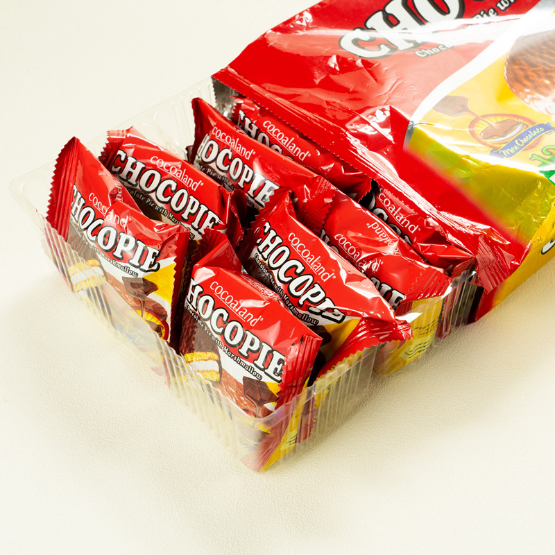 马来西亚进口糕点 便利店乐一百cocoaland巧克力派150g批发