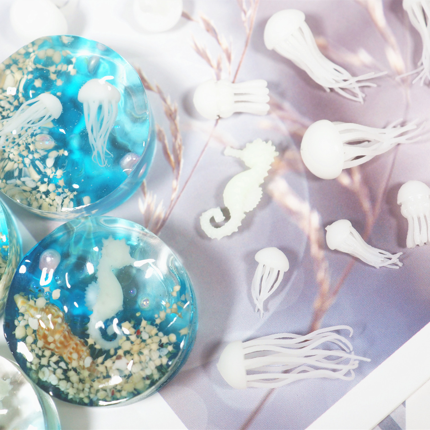 梵星3d打印diy手工制作水晶滴胶微景观水母浮游微生物材料包套装