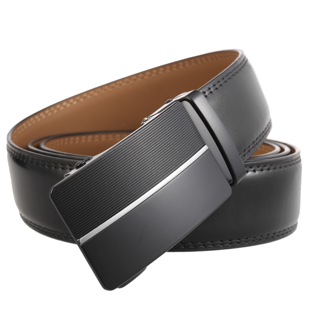 新款式男士商务腰带 自动扣二层牛皮皮带ly36-22036-2