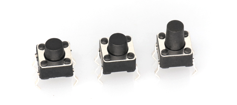 瀚精轻触开关4.5*4.5四脚插脚微动按键微型电磁炉配件面板开关