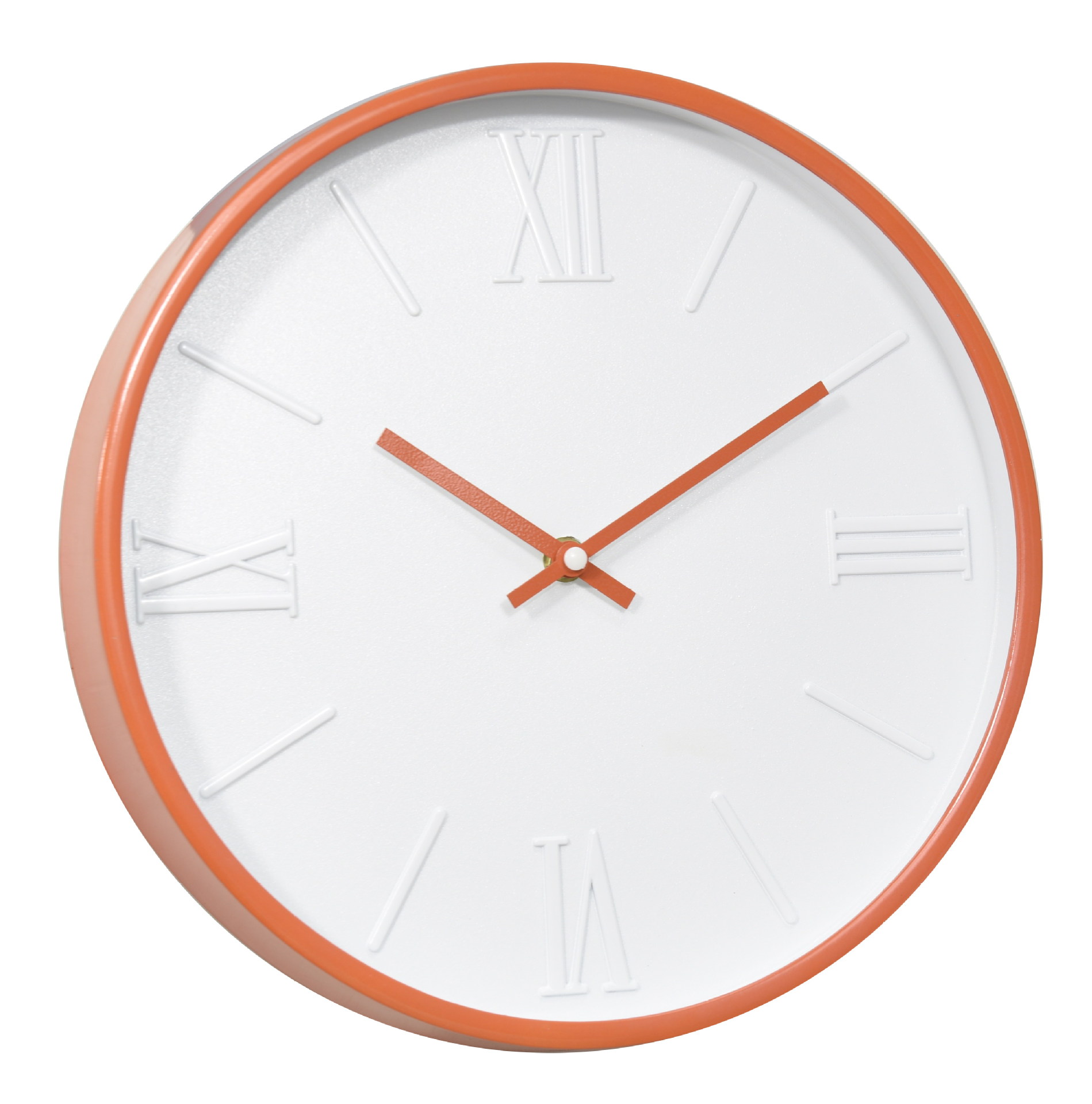 挂钟客厅现代简约静音时尚创意卧室石英钟表圆形时钟12寸批发定制