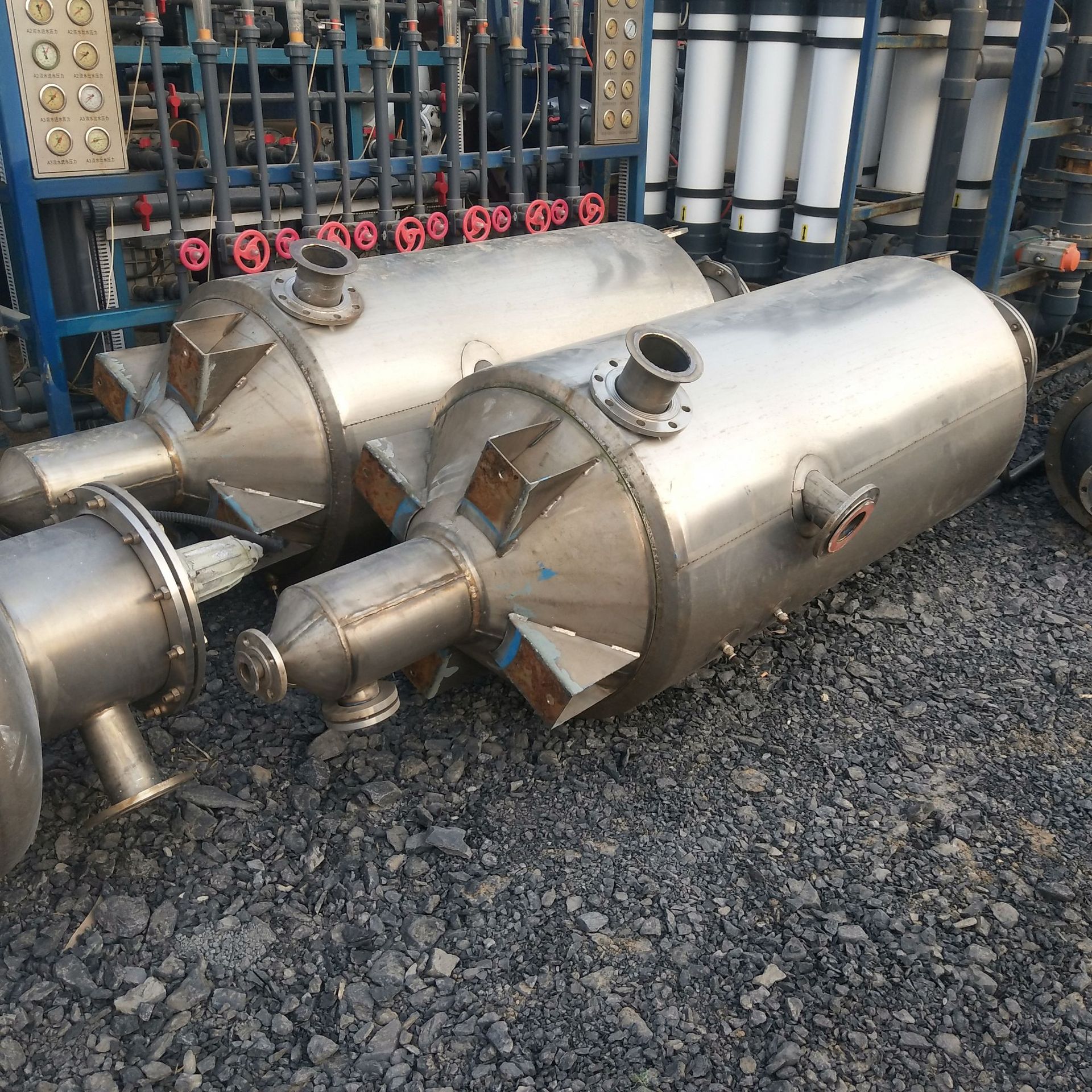 二手钛材蒸发器 二手2t三效浓缩蒸发器 钛材蒸发器 钛材冷凝器