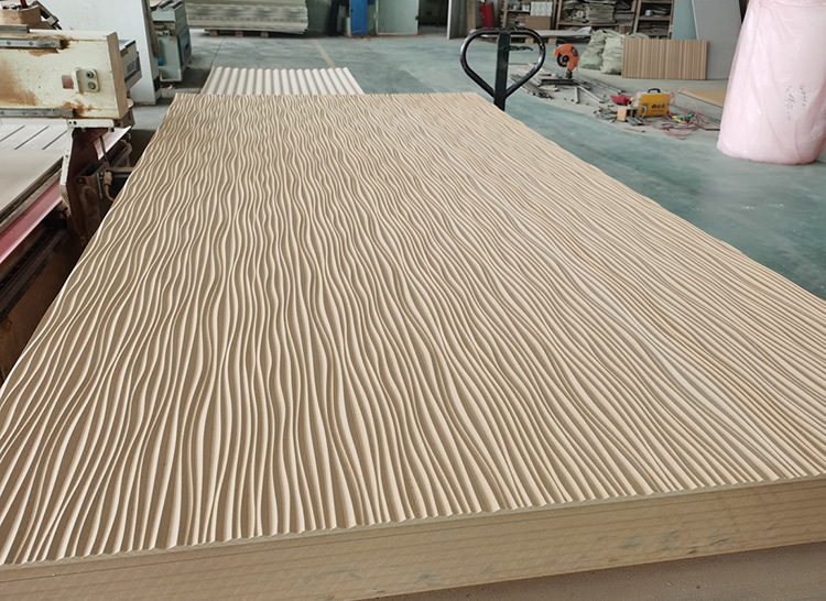 (厂家直销)小波纹装饰板 定制小波浪板 柜门波浪造型版 密度板