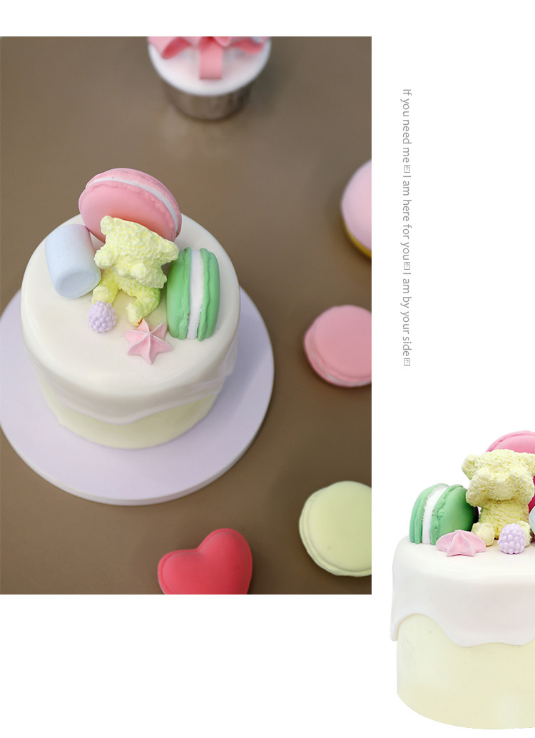 4寸迷你小蛋糕 仿真淋面蛋糕模型 摄影道具 蛋糕店橱窗摆件假蛋糕