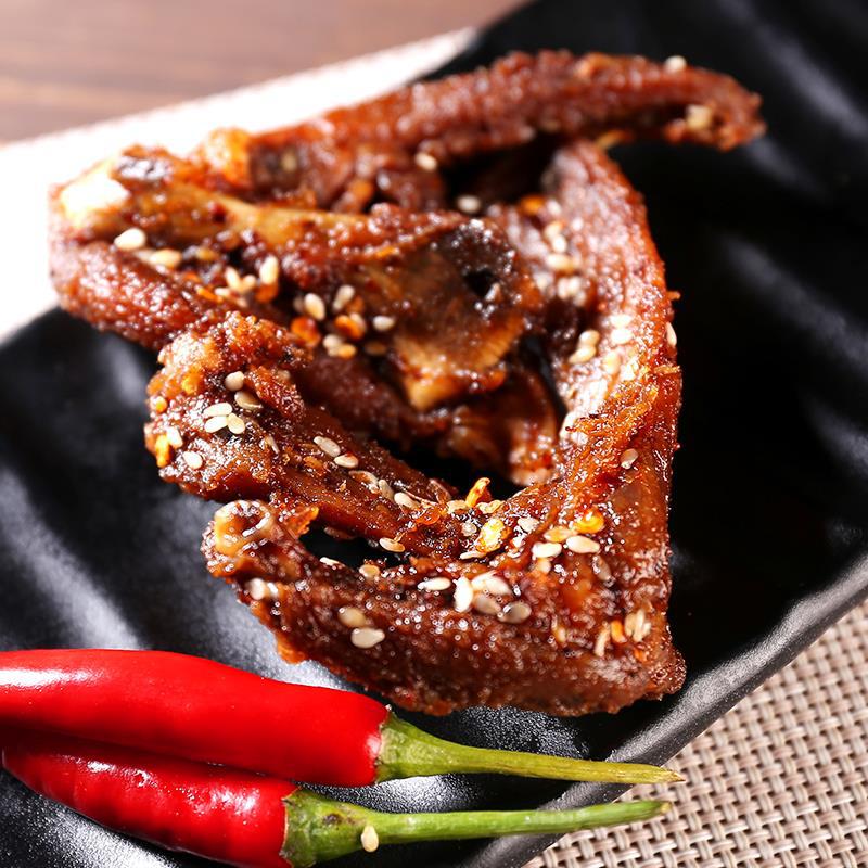 鸭锁骨鸭架鸭脖香辣原味鸭骨架小吃特产冷冻零食锁骨鸭脖400g