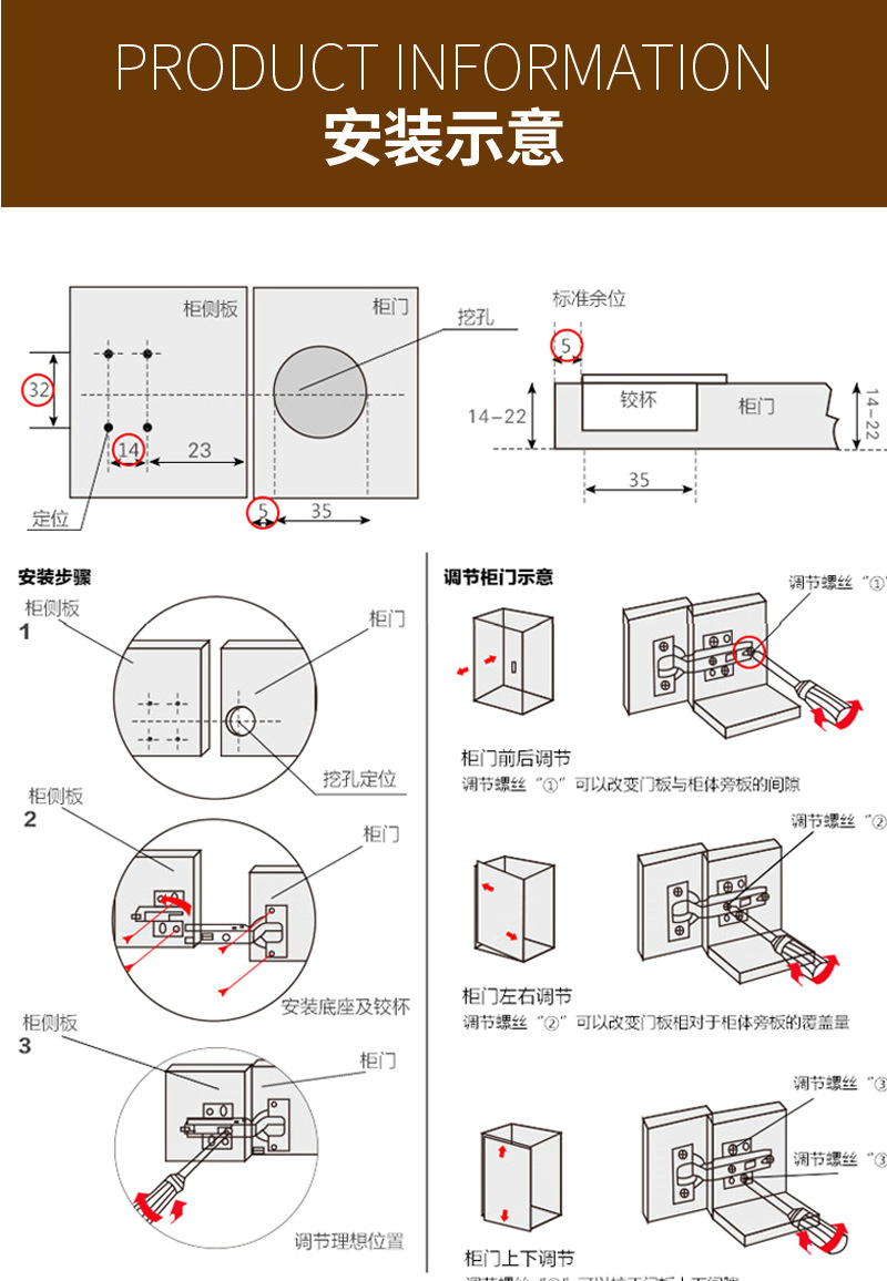 柜门阻尼器安装图解图片