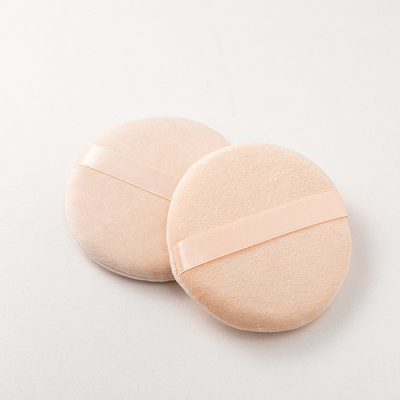 影楼用干粉扑85mm纯棉丝带散粉粉扑大号手钩粉扑化妆师专用定妆扑