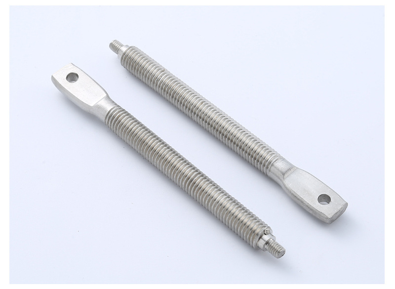 厂家直销不锈钢304打孔扁头螺丝 定制吊环螺栓 加长外螺旋螺栓