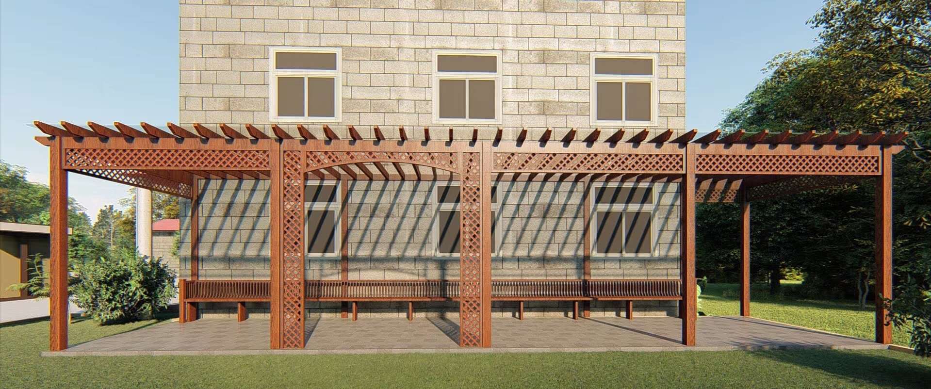 户外铝合金简易葡萄架庭院铝艺花架公园廊架长廊