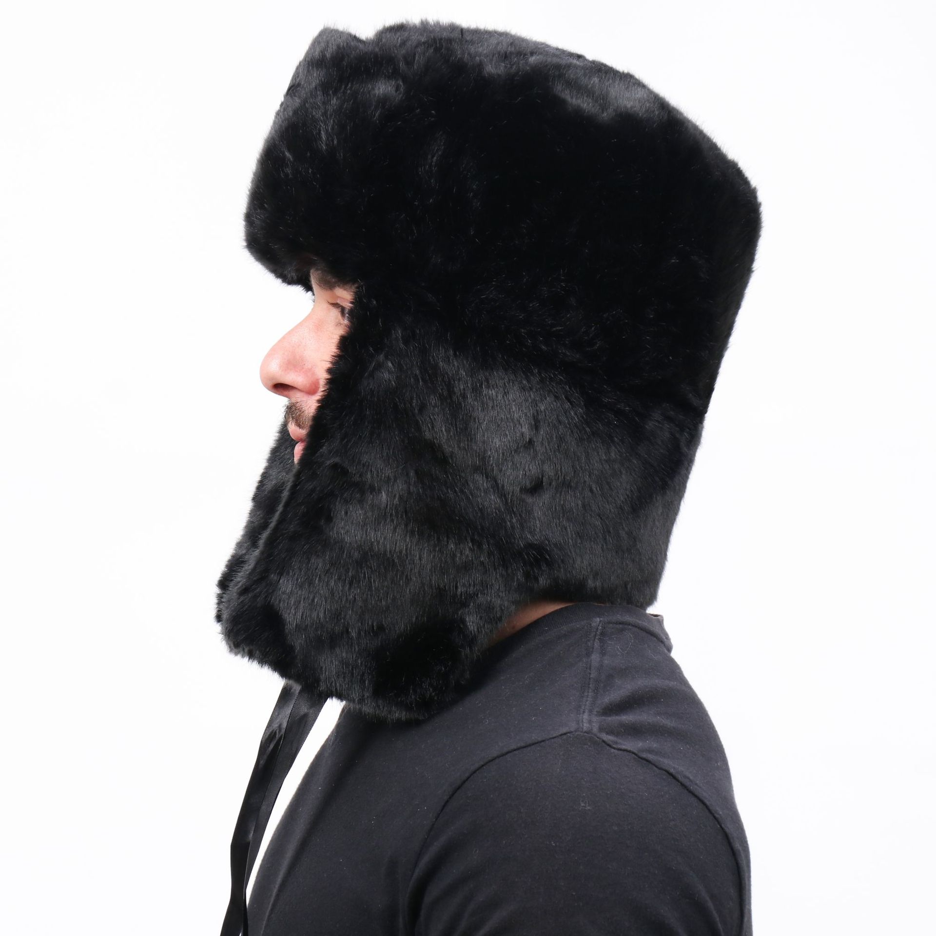 kgb苏联徽章雷锋帽户外防寒全毛冬帽保暖护耳棉帽ushanka亚马逊