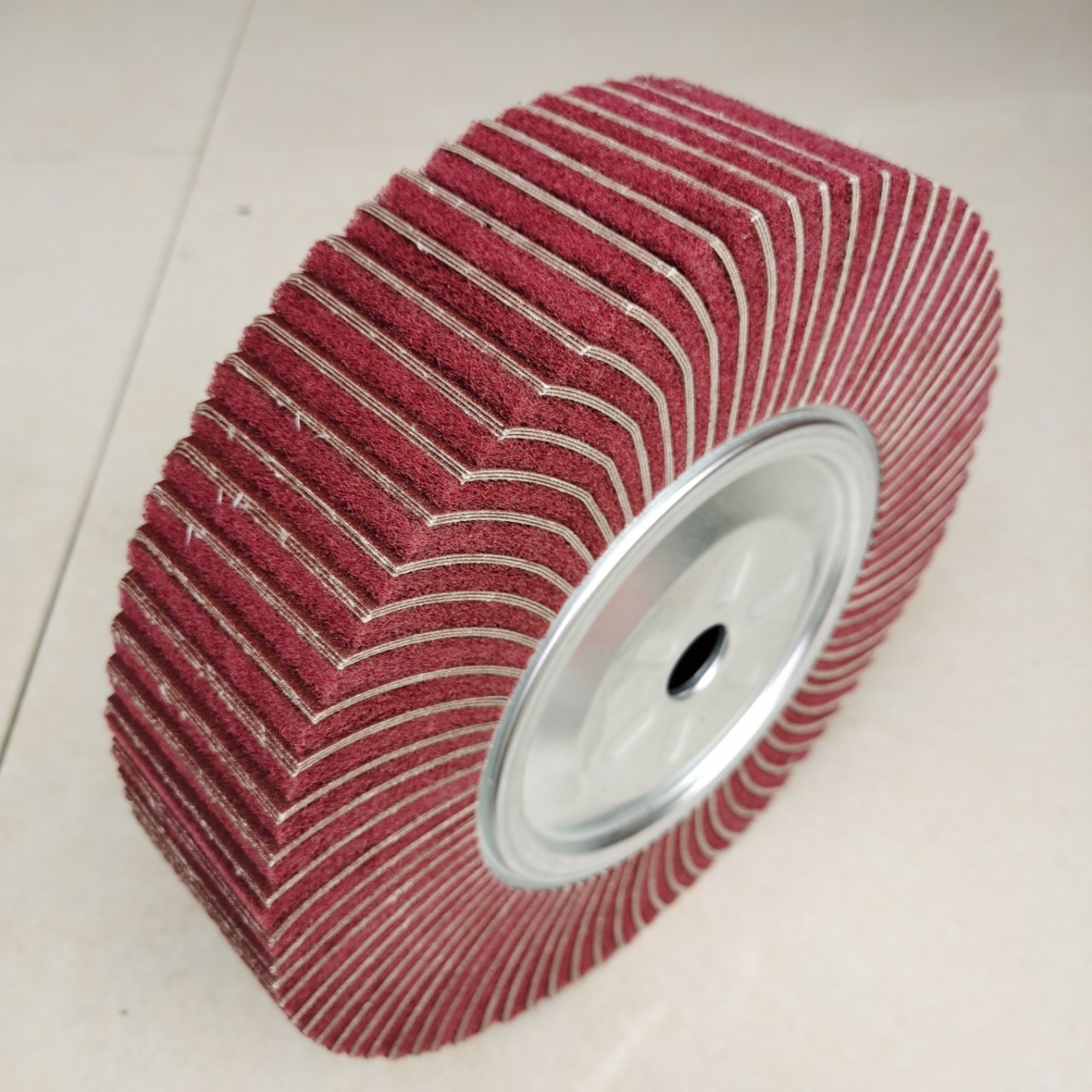 夹砂飞翼轮不锈钢拉丝轮3片砂布加密耐磨