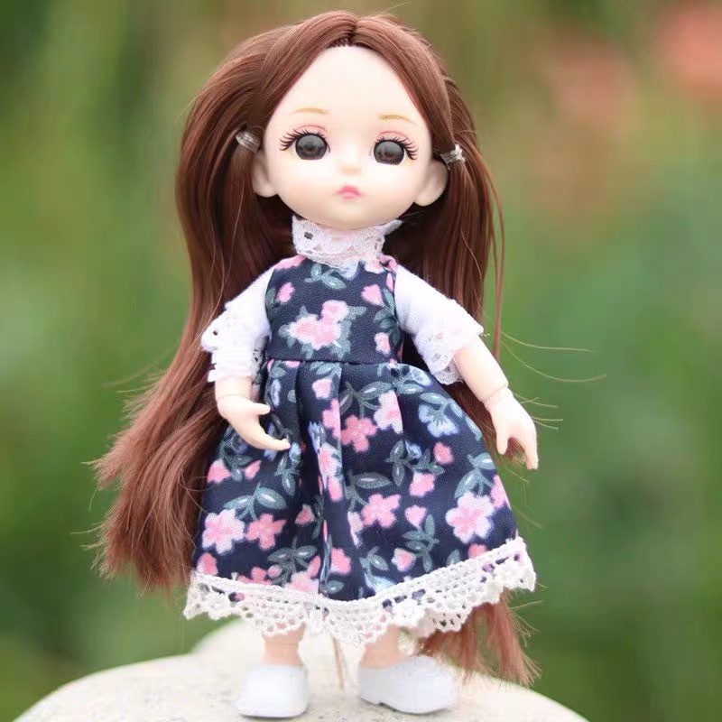 16cm17厘米娃娃衣服换装国产8分娃娃bjd13关节人形玩偶古装时尚套