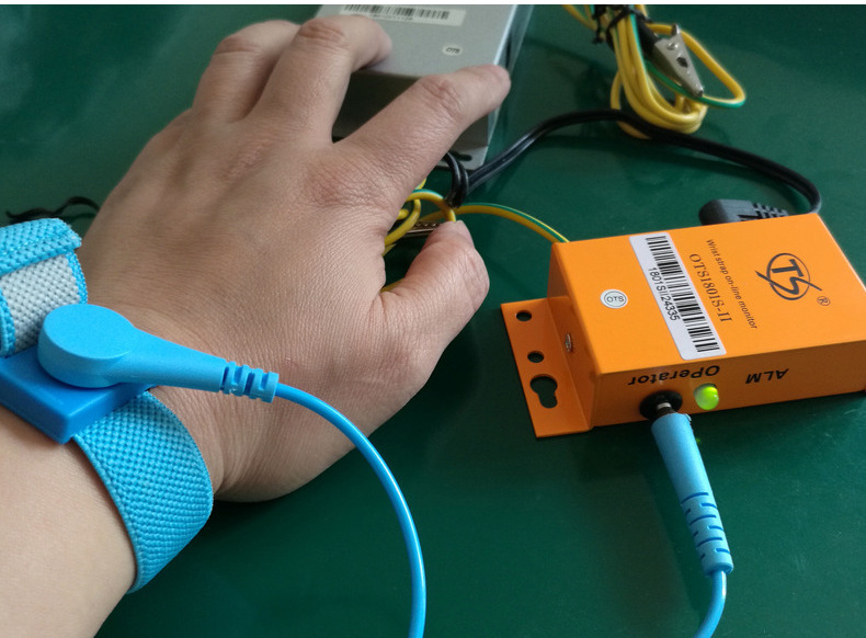 有线单工位单路防静电手环电子厂在线监控手腕带报警器手环监控仪