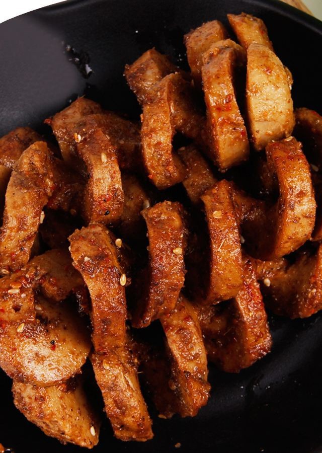 批发 零食烤面筋 10斤装/箱 香辣烤面筋 休闲小零食五香味烤面筋