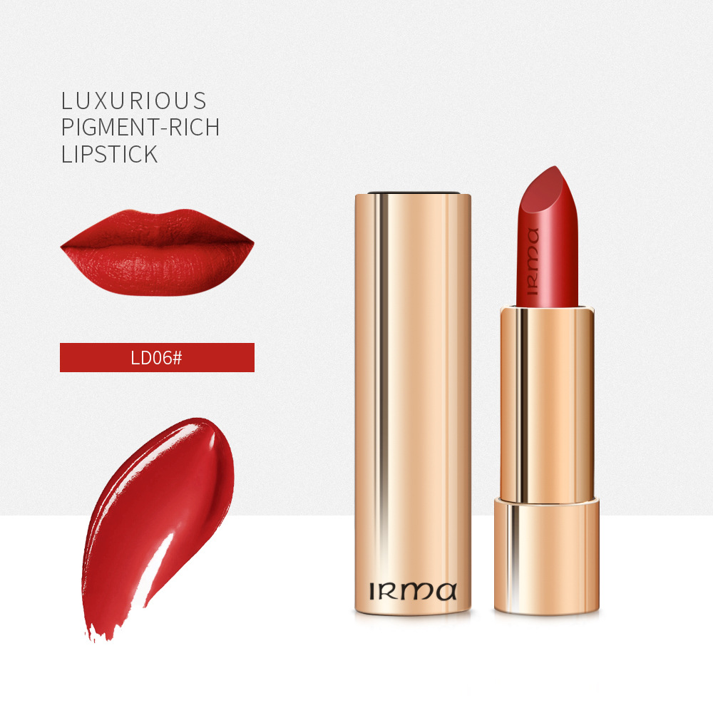 irma口红mattelipstick哑光滋润慕斯唇釉保湿防水口红跨境专供oem