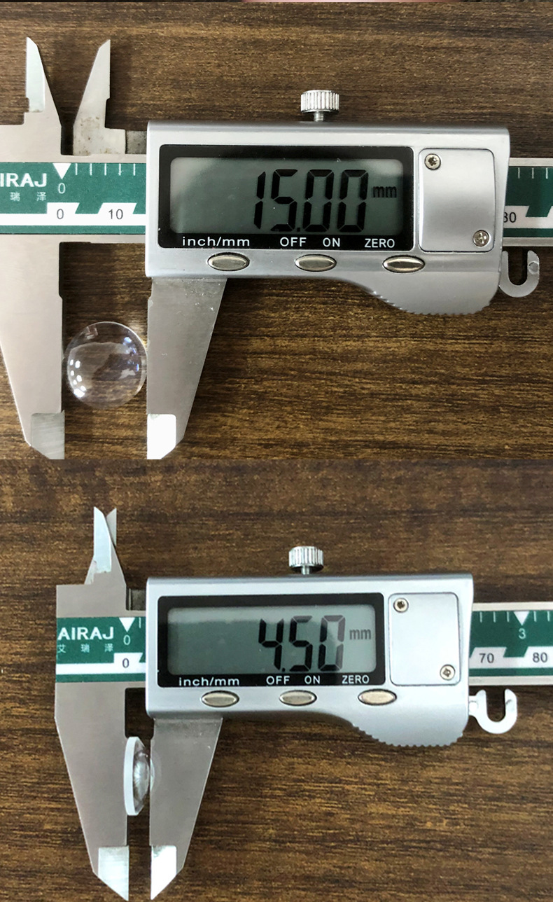 凸透镜加工直径15mm焦距19mm光学玻璃材质k9镜片来图来样定制加工