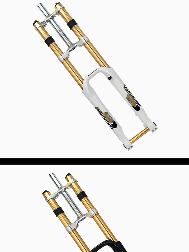 台湾前叉 26寸29寸山地车速降am避震前叉 680dh碟刹桶轴前叉