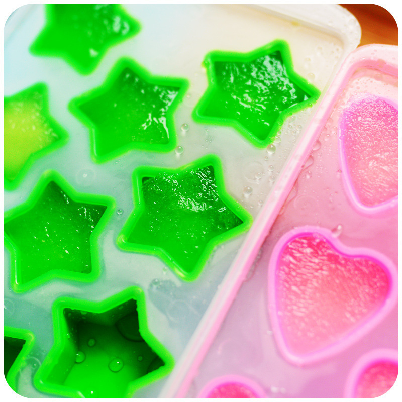 亚马逊创意夏日果冻硅胶水果制造型冰格 制冰器冰模冰棒块制冰盒