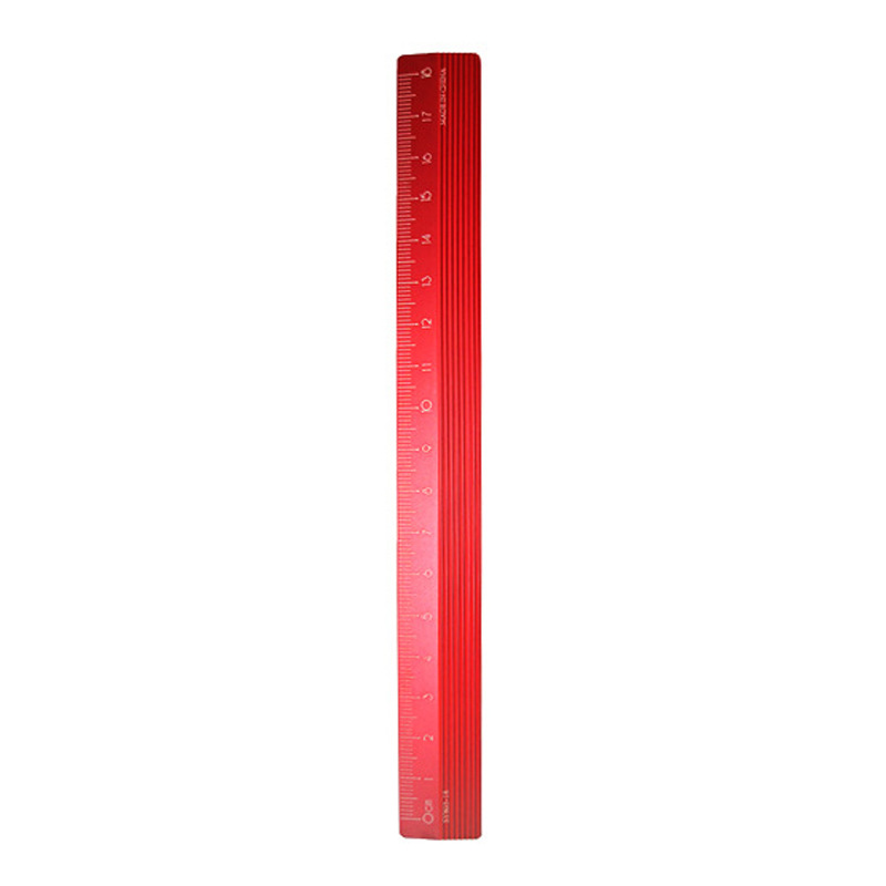 Ruler Stationery Spot Students' Supplies Aluminum Alloy 18cm Drawing Measuring Scale Factory Supply