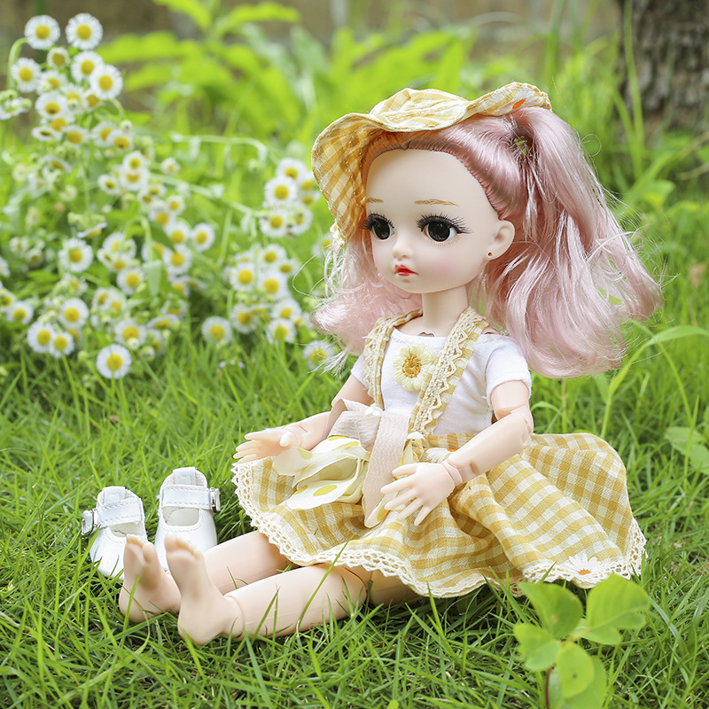 缪莉30cm时尚可换装洋娃娃搪胶公仔儿童暑假玩具小女孩过生日礼物