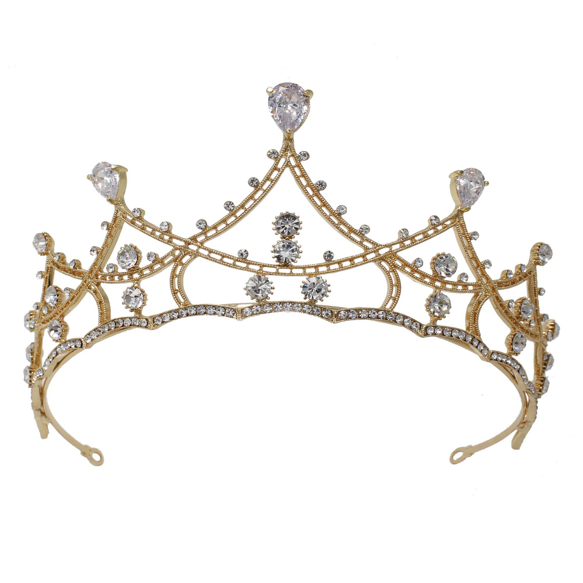 新款锆石皇冠新娘造型结婚头饰婚庆礼服配饰公主生日头冠精美发饰