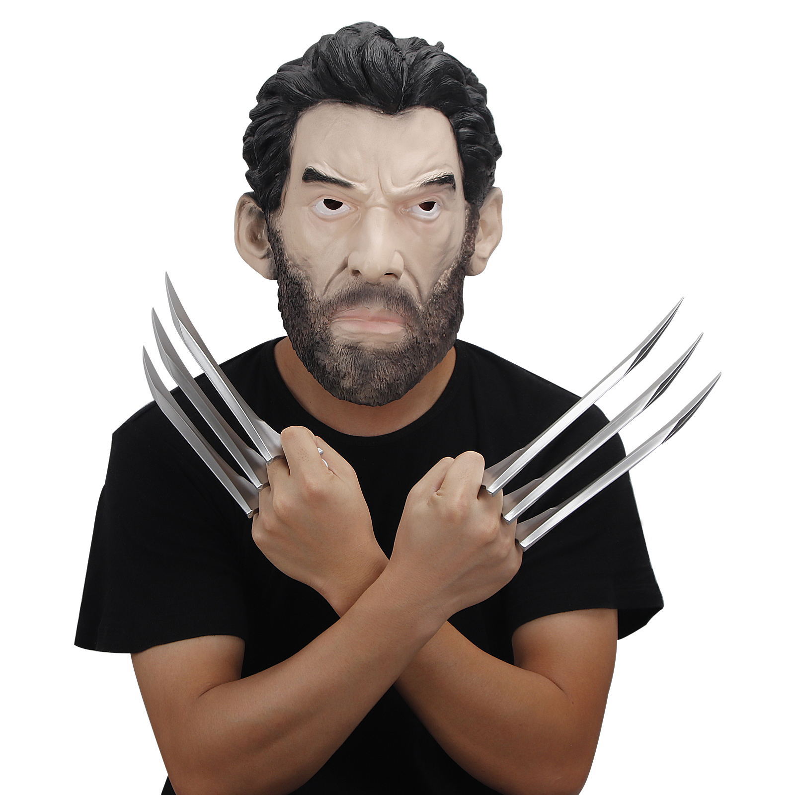 金刚狼爪道具金刚狼爪头套面具cosplay套装万圣节动漫电影周边