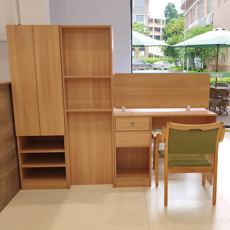 永椿适老家具定制养老院老人公寓卧室隔断柜多功能书桌衣柜一体桌