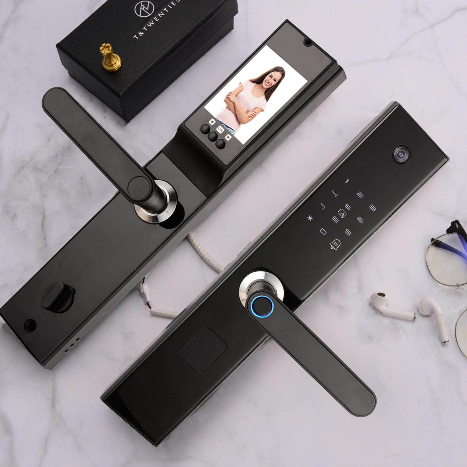 一握开智能锁可视远程开门指纹锁半导体电子锁专用oem贴牌厂家