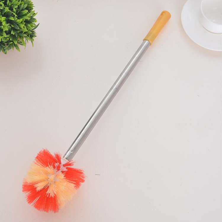创意不锈钢柄圆头马桶刷去污无死角洁厕刷卫生间清洁厕所刷子