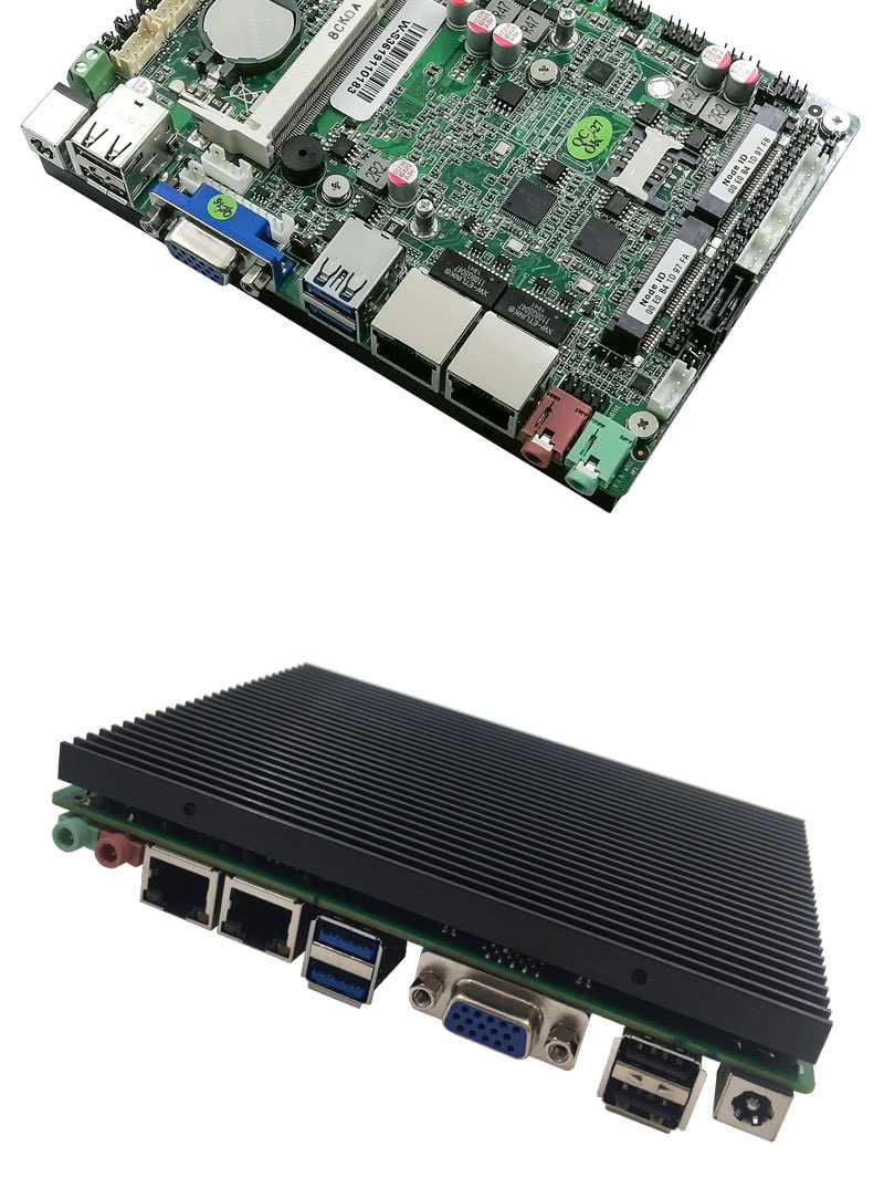 s36工控pos机主板j1900芯片双千兆网口6com收银自助机3.5寸sata