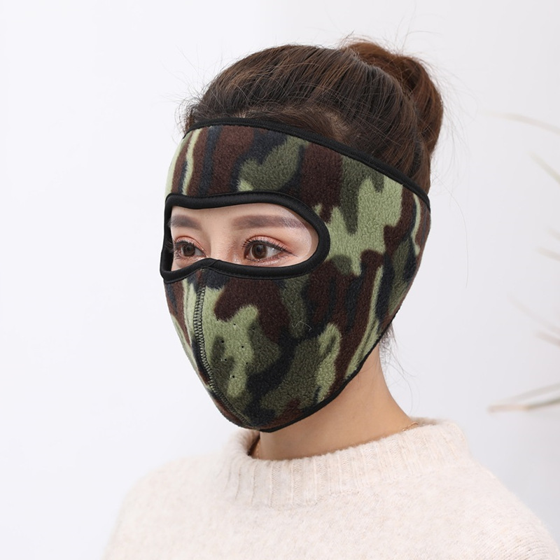 秋冬蒙面口罩防尘面罩优质摇粒绒保暖口罩全包脸蒙面二合一件代发