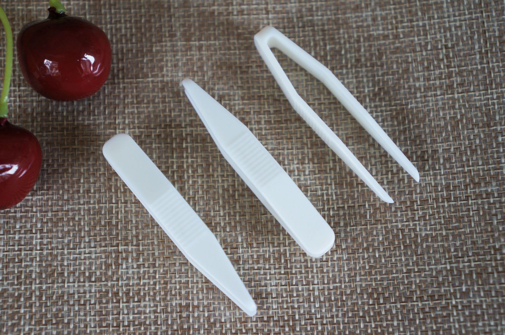 塑料镊子面膜工具白色夹子y叉蕾丝双眼皮镊子防滑环保新料加硬