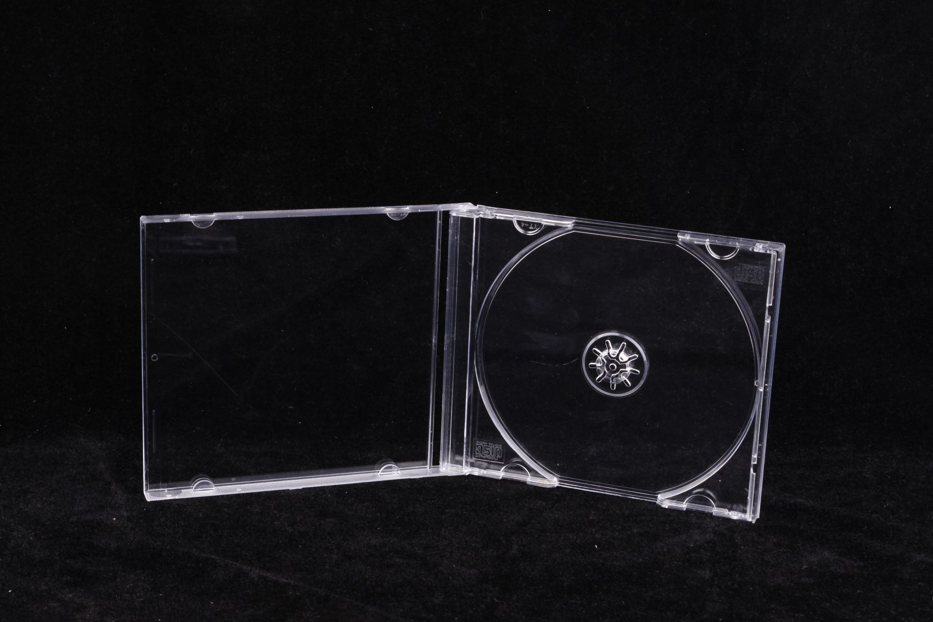光盘盒 09cd明单 厚09透明cd包装盒 dvd盒 乳白光碟盒 黑底cd壳