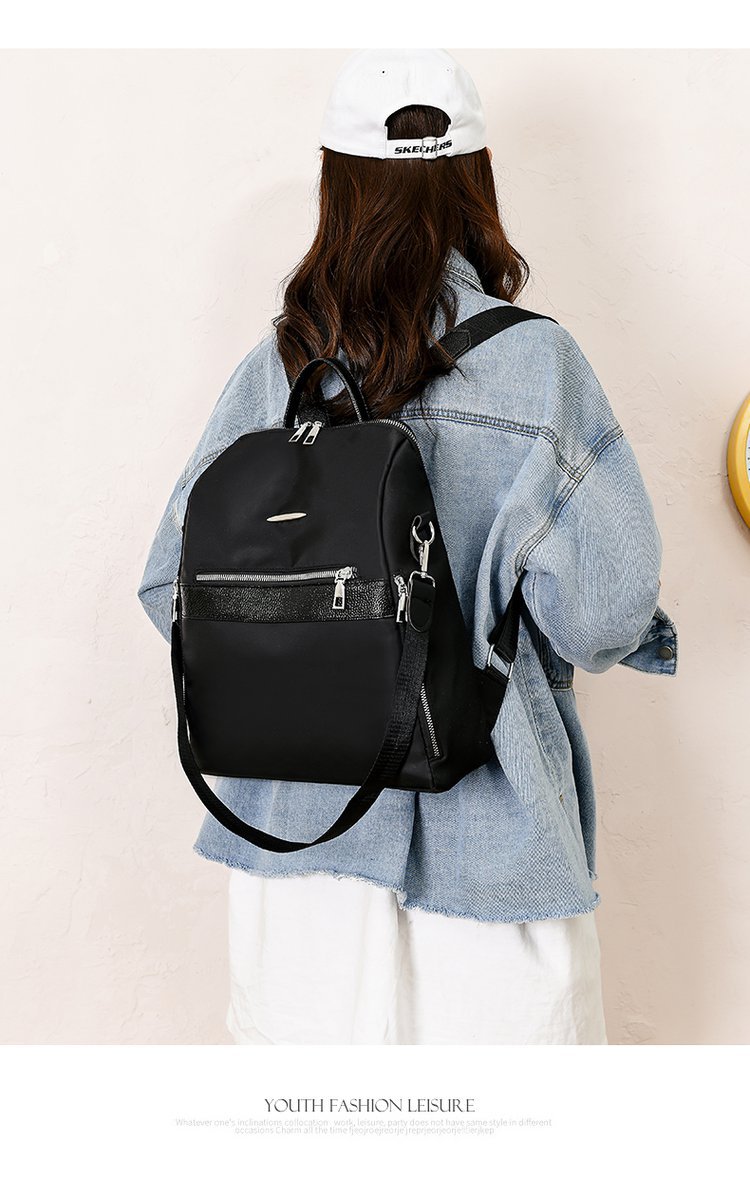 牛津布双肩包女2020新款韩版时尚潮女士背包休闲帆布女式双肩女包