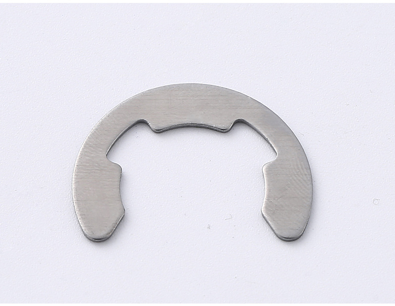 厂家直销 304不锈钢开口挡圈e型卡簧套装 黑色e型卡扣 e形卡环