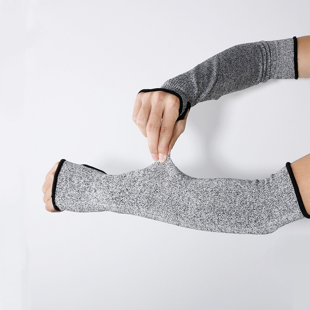 厂家批发现货5级hppe防割护臂 批发耐磨抗撕拉防砍防切割防护袖套