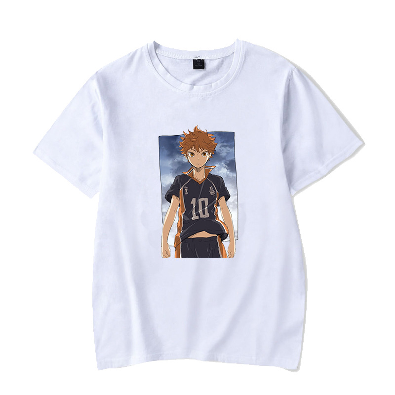 排球少年动漫周边短袖t恤衫男 乌野高校排球部西谷夕半袖ins夏