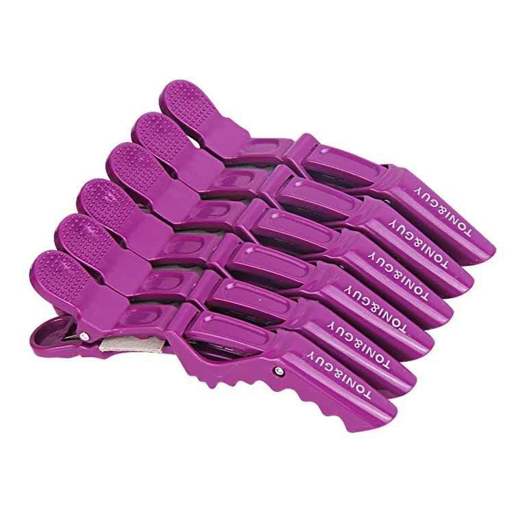 托尼磨砂鳄鱼夹光面夹子分区夹鸭嘴夹鳄鱼夹美发造型长嘴剪发夹