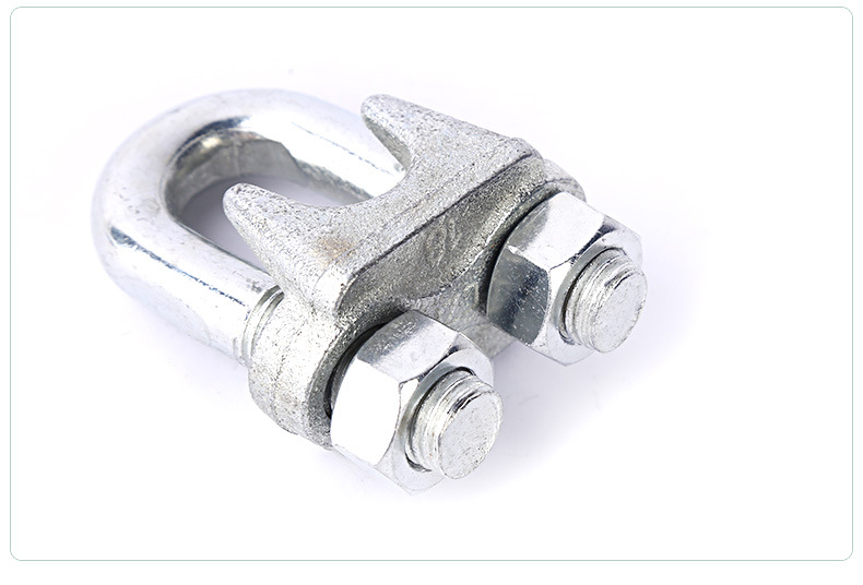 厂家货源玛钢钢丝绳卡头u型环钢丝绳夹头轧头线卡子线量大批发