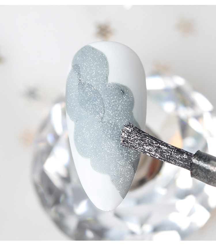 新款黑色珠光晕染液日系漆面晕染美甲专用黑色水墨稀释晕染胶