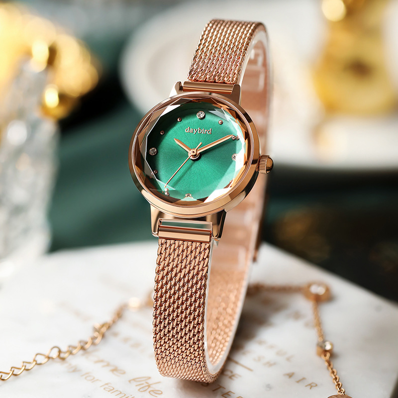 得意鸟女士手表小绿盘womenwatches日本机芯小绿表直播源头厂家