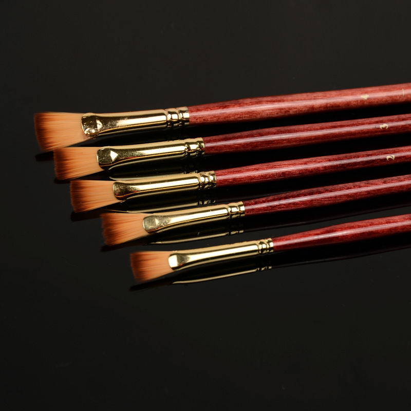 尼龙扇形笔 元宝阁画材303单支 水粉油画鱼尾 扇形笔 美术用笔