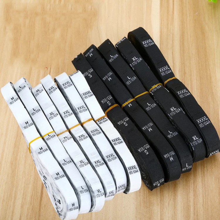 Knitting Belt Height Digital Size Mark Cloth Label Size Livery Uniform Clothing Kids‘ Shirts Pants Knitted Fabric Size Mark