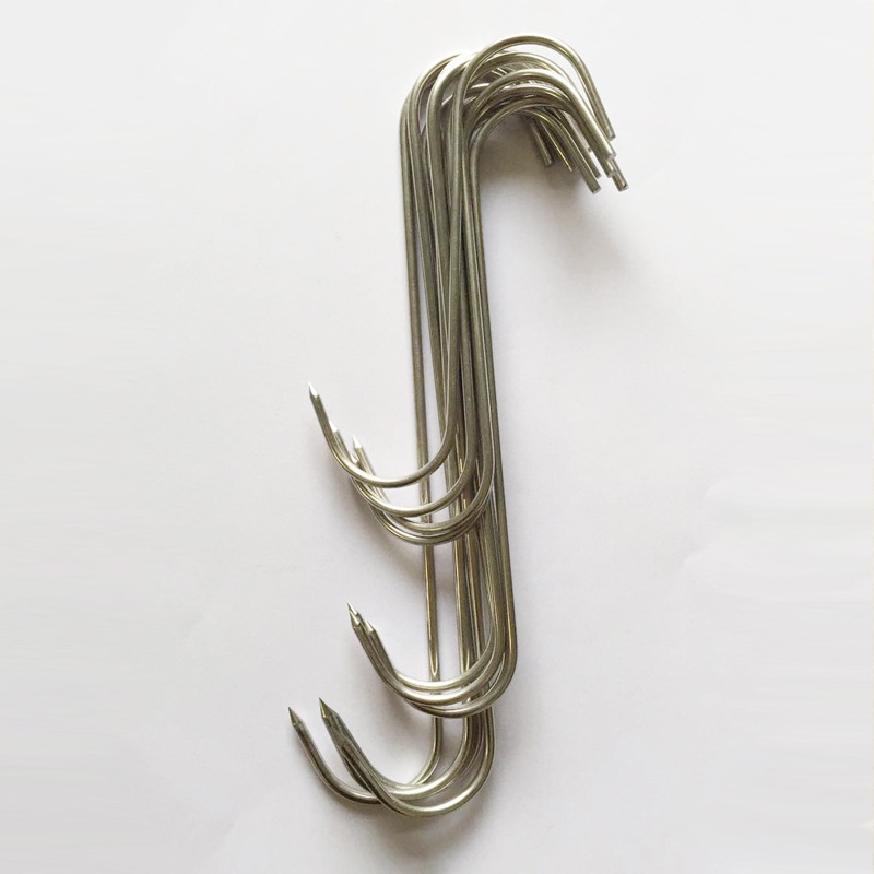 不锈钢挂钩金属家用多功能s型衣服挂钩双头厨房杂物食品挂钩批发
