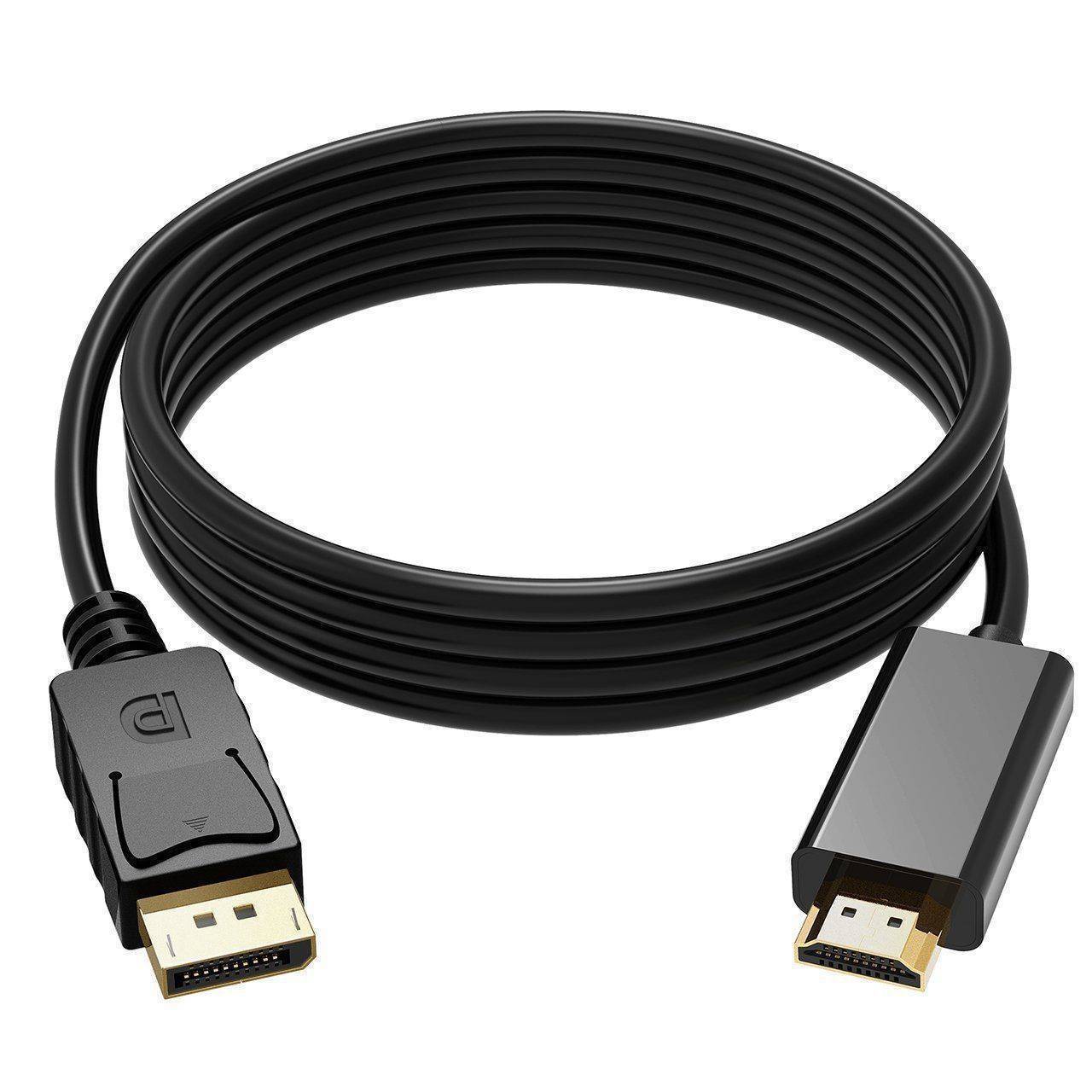 dp to hdmi dp转hdmi转换线 displayport高清转接线 1.8米现货