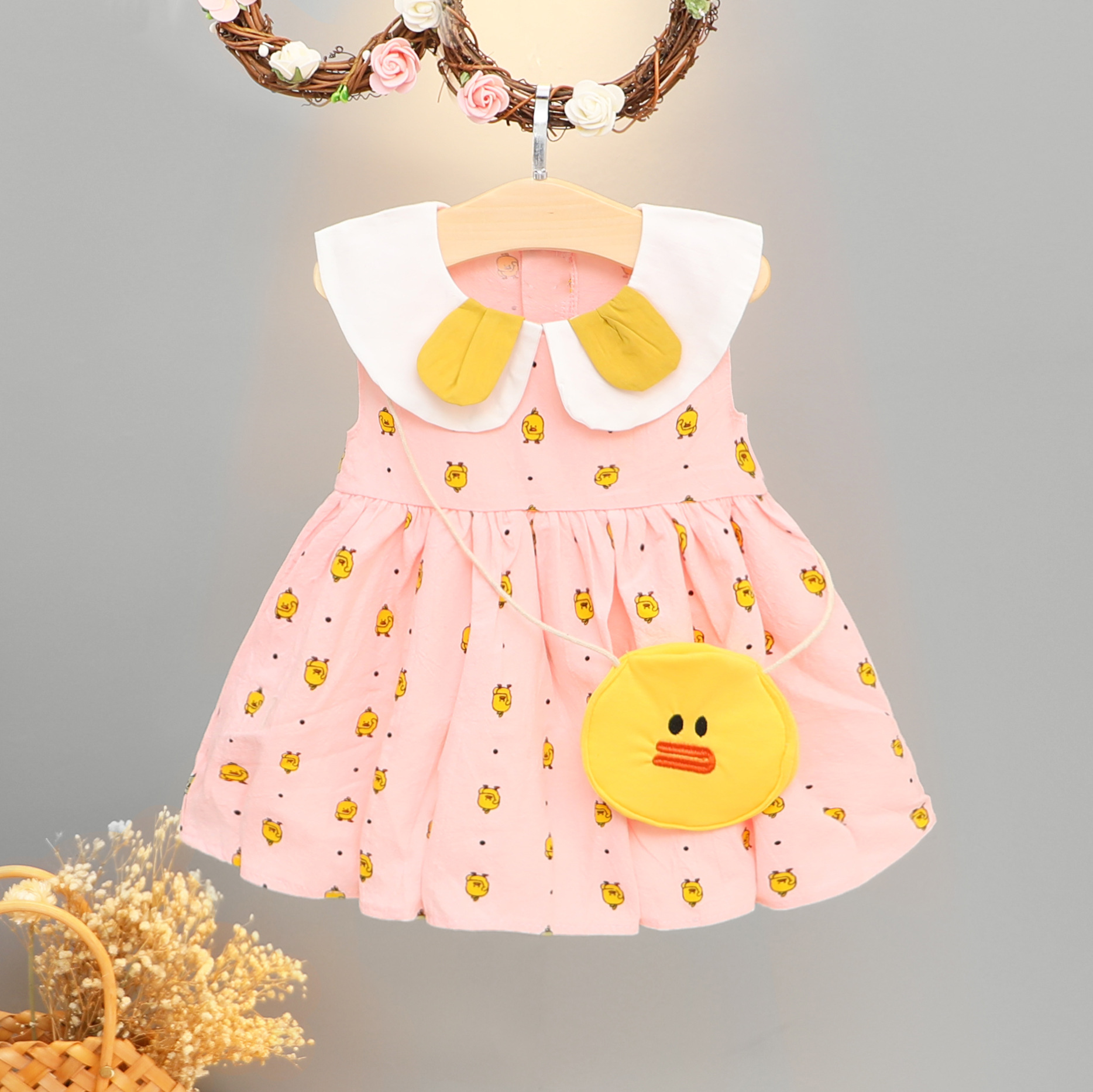 童装女宝宝夏装连衣裙0-1-2岁3夏季婴儿洋气裙子女童公主裙背心裙