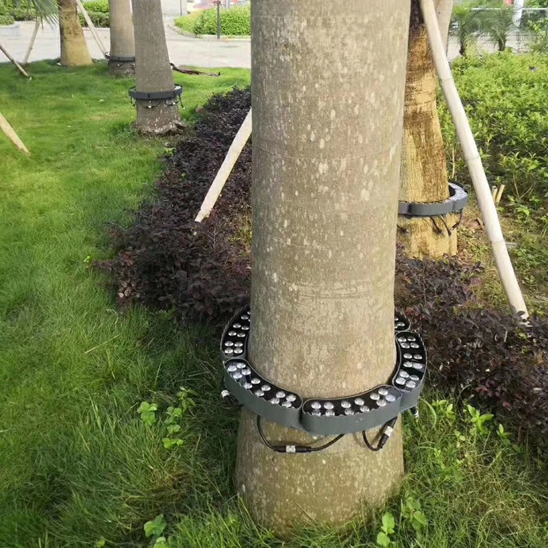 新款led抱树灯12w环形抱树灯七彩投射灯防水公园景观亮化园林照树